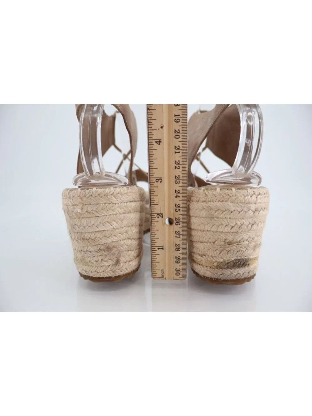 Eileen Fisher Women's Agnes Sandal Size 10 Espadrille Platform Wedge Heel Gold - Picture 8 of 13